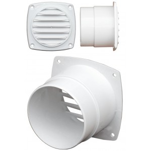 C Quip ABS Hose Vent 102mm Diameter White