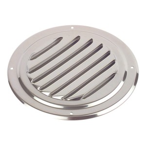 C Quip Louvred Vent Round Stainless Steel 125mm Diameter