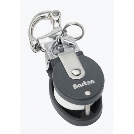 Barton Small Snatch Block & Stainless Steel Snap Shackle 35mm