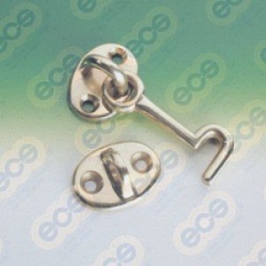 Cabin Hooks Chromed Brass 51mm