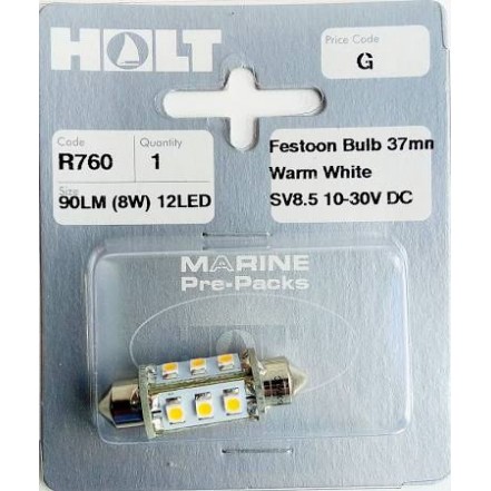 Holt Marine Bulb 12-LED Festoon 37mm Warm White