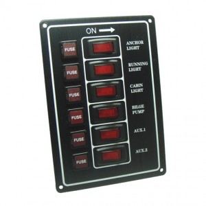 Switch Panel 6 Way Circuit Breaker