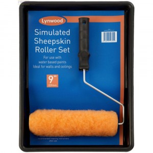 Lynwood Simulated Sheepskin Roller Set 9"