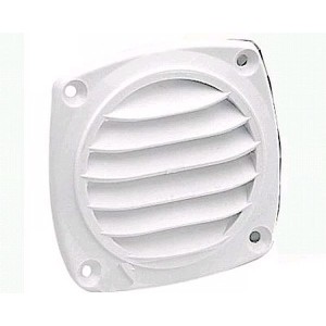 C Quip Plastic Round Ventilator White