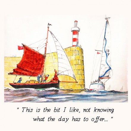 Nauticalia Greeting Card 'This is the bit I like...'