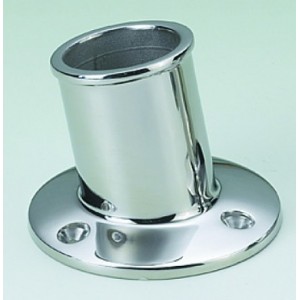 C Quip Flag Pole Socket Stainless Steel 1"