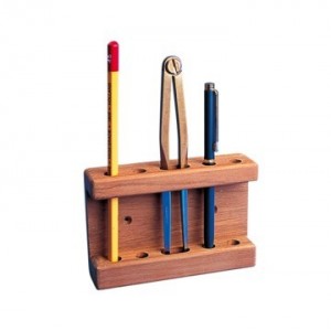 Teak Navigator's Rack/Pencil Holder