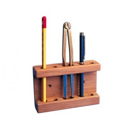 Teak Navigator's Rack/Pencil Holder