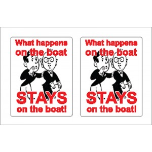 Nauticalia Sticker Stays on Boat