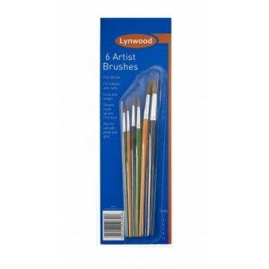 Lynwood Artist's Paintbrushes (Set 6)