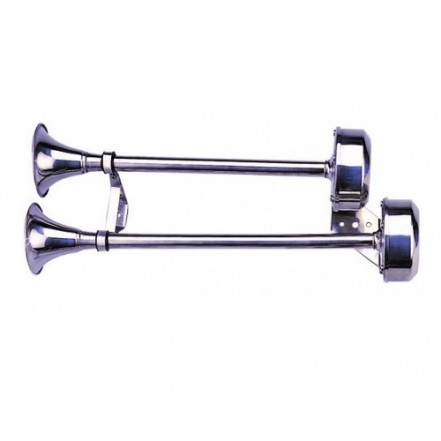 Stainless Steel Double Trumpet Horn 12v