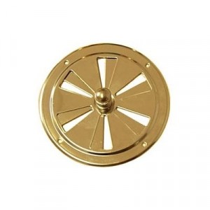 Butterfly Vent 125mm Brass
