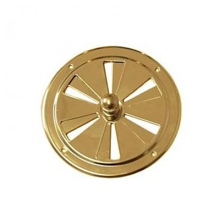 Butterfly Vent 125mm Brass