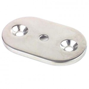 C Quip Handrail Surface Mounting Plate Stainless Steel