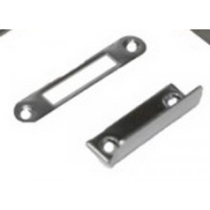 C Quip Striker Plate for Button Latch Angled
