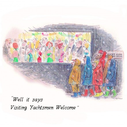 Greeting Card 'Yachtsmen Welcome'