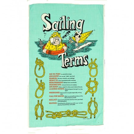 Nauticalia Galley Cloth Sailing Terms