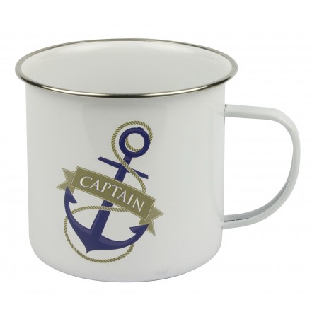 Nauticalia Traditional Tin Mug - Captain