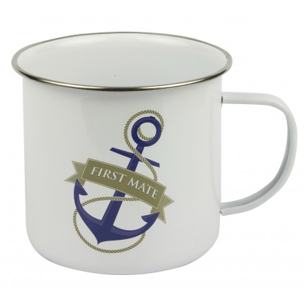 Nauticalia Traditional Tin Mug - First Mate
