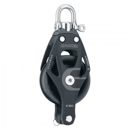 Harken Element Single/Swivel/Becket Block 60mm