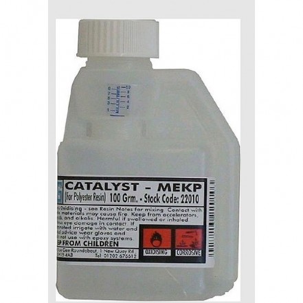Glass Fibre Catalyst MEKP for Polyester Gelcoat & Resin 100g