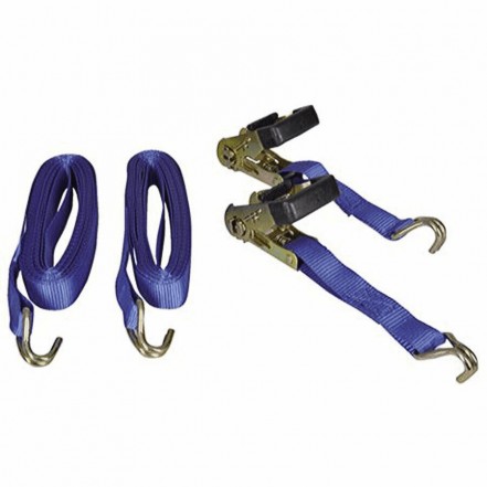 Talamex Tie Down Ratchet Straps - 28mm x 6m Pair