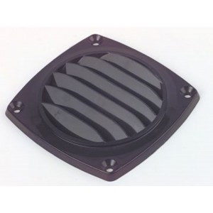 C Quip ABS Louvre Vent Black 92mm x 92mm