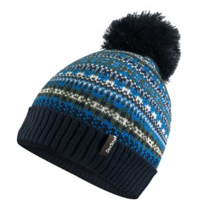 Waterproof Fair Isle Beanie Blue