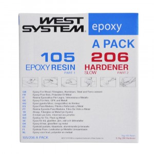 West System Epoxy Resin Pack 105/206 Slow 1.2kg