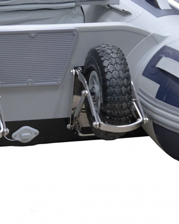 Compact Heavy Duty Dinghy Transom Wheels SS