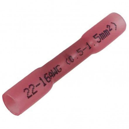 Heat Shrink Butt Connector Red Pack of 10