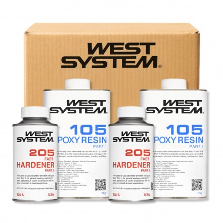 West System Epoxy Resin Pack 105/205 2.4kg