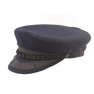 Meridian Zero Breton Wool Cap Dark Navy