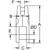 Kong Fixed Anchor Connector Stainless Steel