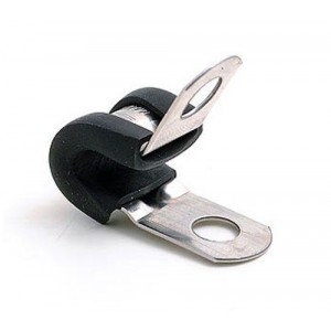 Holt Marine Stainless Steel Rubber Lined P Clips (Pack 2)