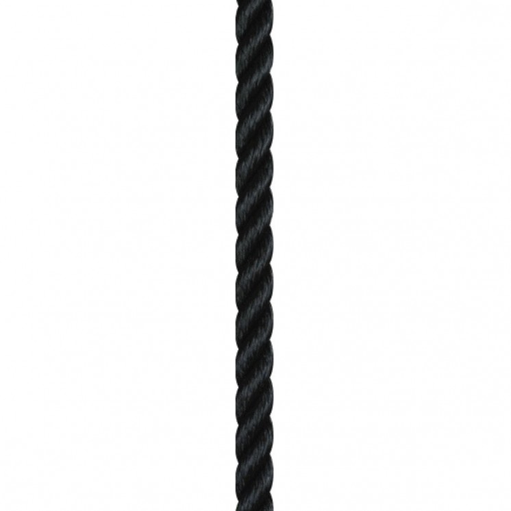 Liros 3-Strand Poly Rope Black (Per Metre)
