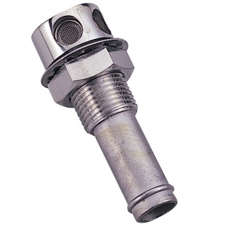 C Quip S/S Tank Vent Straight For 16mm Hose