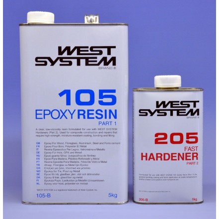 West System Epoxy Resin Packs 105/205