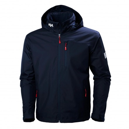 Helly Hansen Crew Hooded Mid Layer Jacket Navy