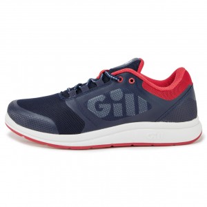 Gill Mawgan Trainer Deck Shoe Navy & Red