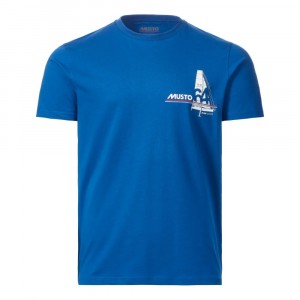 Musto Corsica Graphic Tee Racer Blue