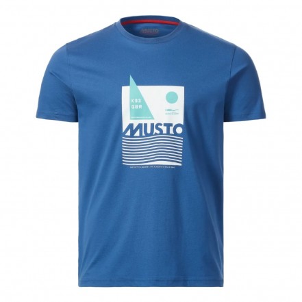 Musto Marina Graphic Tee Marine Blue