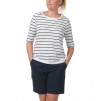 Musto Women's Marina Stripe Tee White