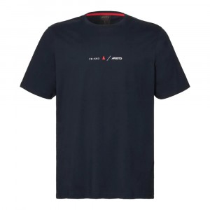 Musto Marine Graphic T Shirt Navy