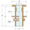 Aquafax Skin Fitting Threaded Brass