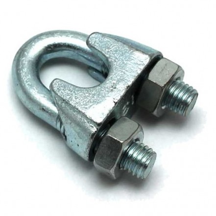 Waveline Galvanised Wire Rope Grip