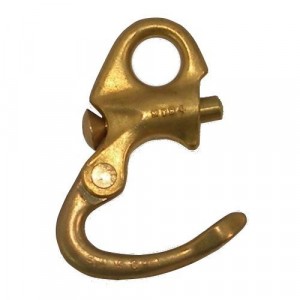 Davey & Co Traditional Stamped Brass Snap Shackles Fixed Eye