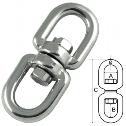 Pro-Boat Swivel - Eye/Eye Stainless Steel